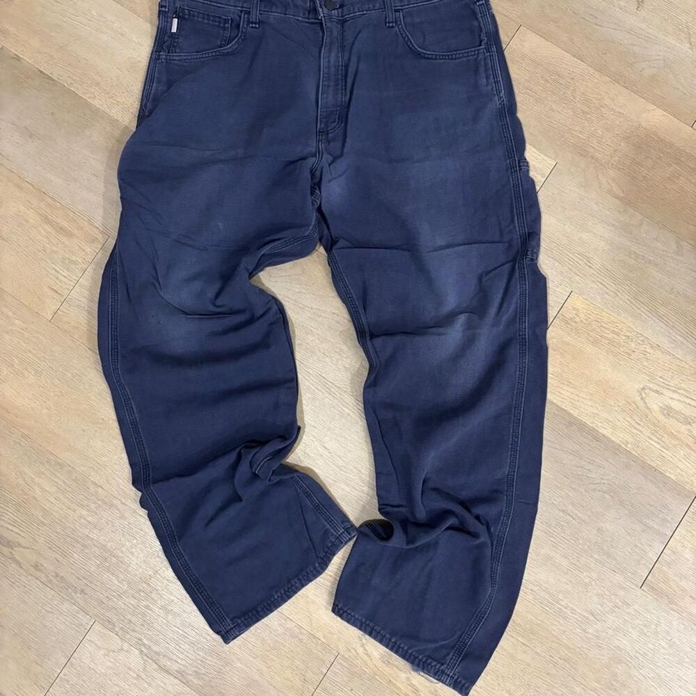 Carhartt Men's Navy and Black Trousers